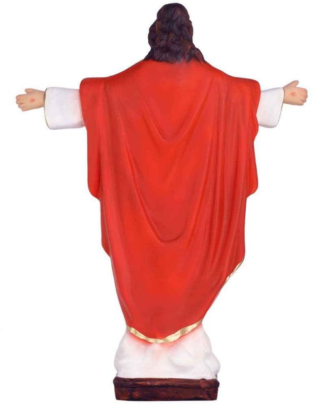Herz Jesu Figur 30 cm hoch Resin handkoloriert