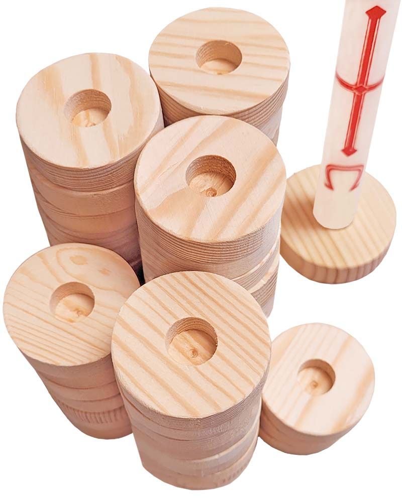 Holzleuchter Kiefernholz natur 50 mm Ø, 14 mm hoch