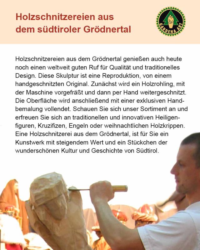 Auferstehungschristus 35cm holzgeschnitzt, handbemalt