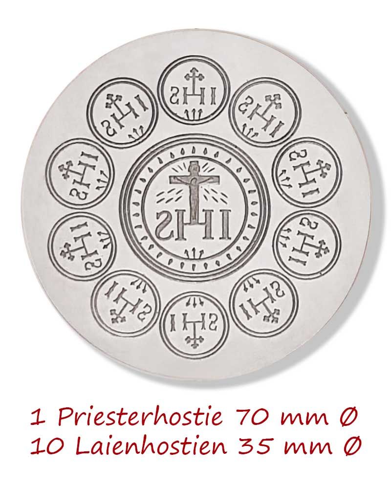 Hostienbackeisen, 650 Watt 175 mm Ø für 1+10 Hostien