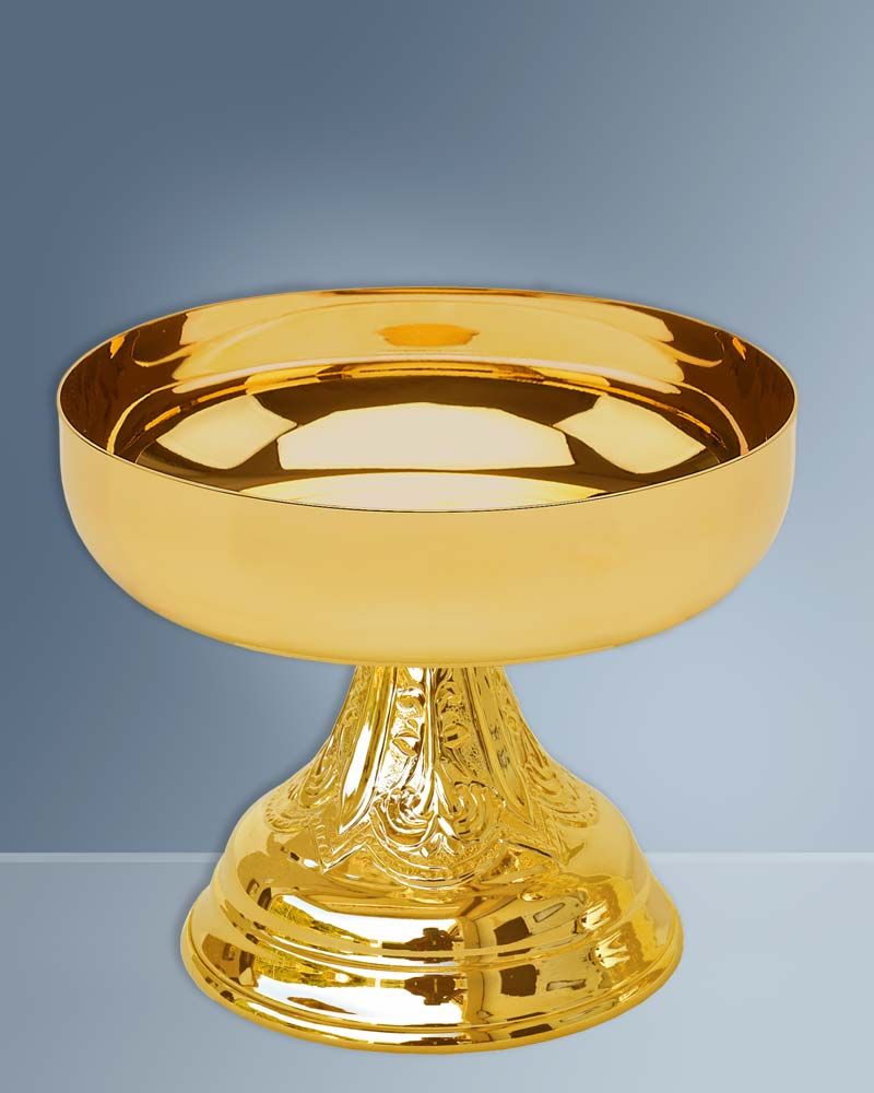 Hostienschale vergoldet 14 cm Ø, 12 cm hoch