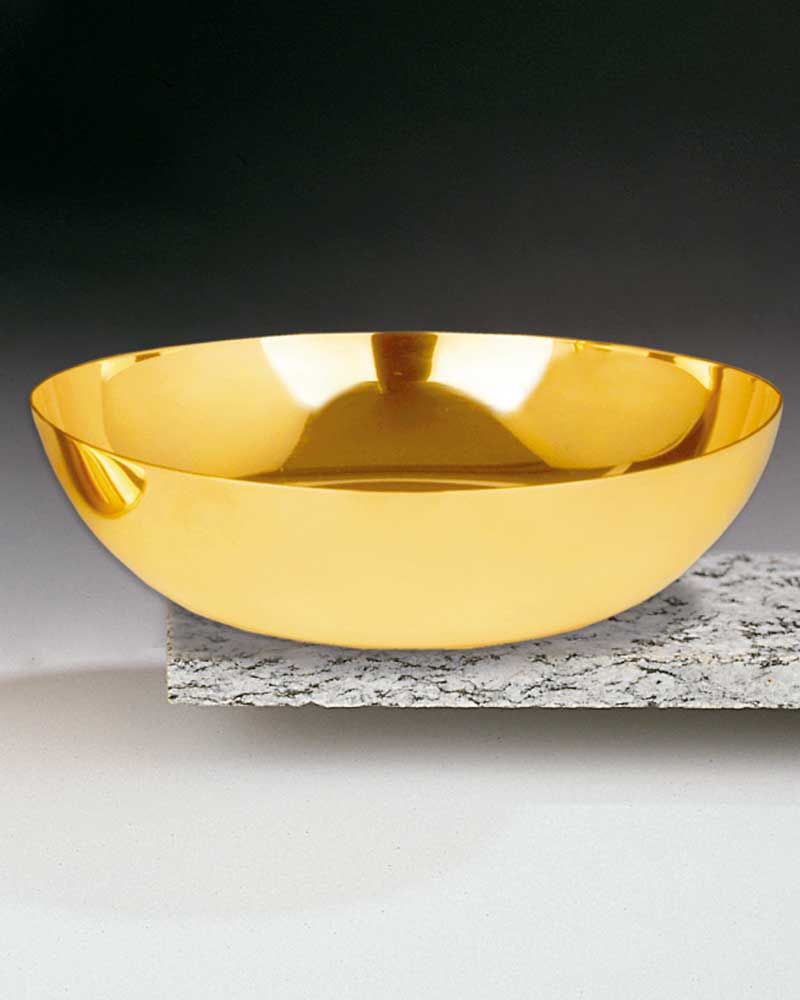 Hostienschale 16 cm Ø, vergoldet ca. 200 Hostien