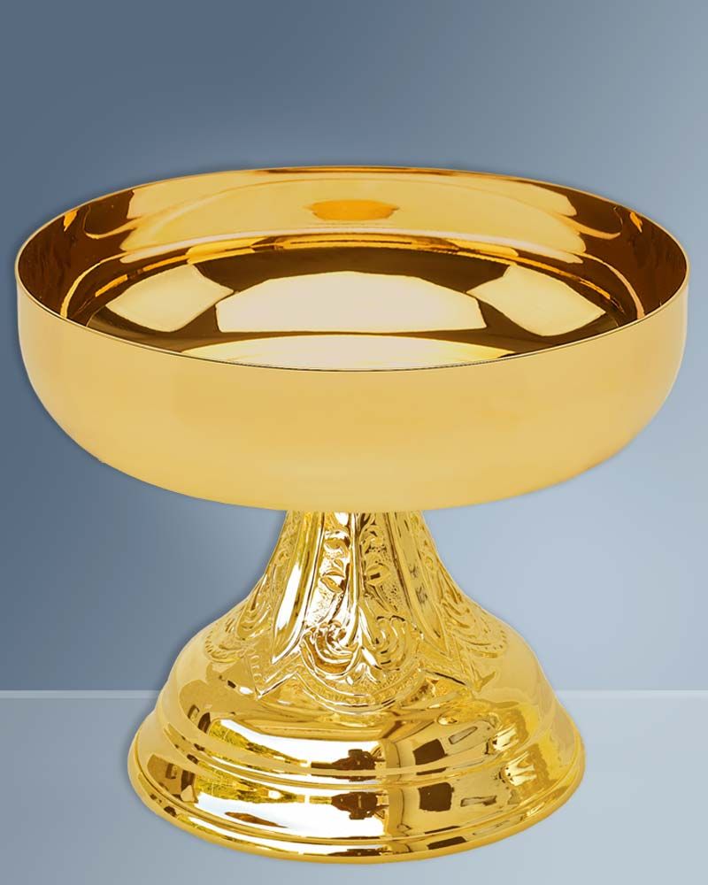 Hostienschale vergoldet 16 cm Ø, 12 cm hoch