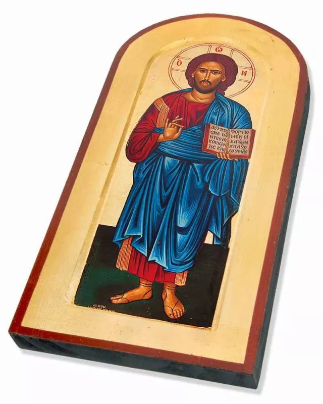 Ikone Christus Pantokrator 42 x 19 cm Siebdruck