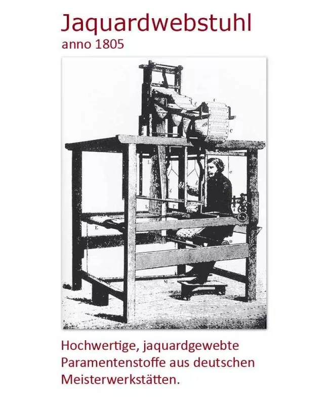 Kasel schwarz Blockkreuz Goldstreifen gefüttert 138cm