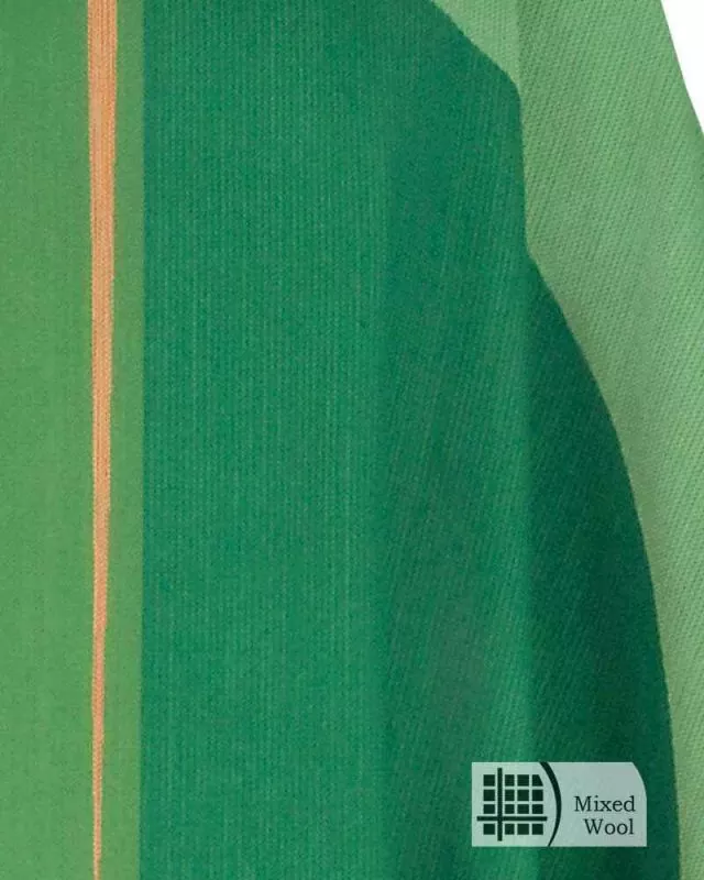 Kasel grün Jacquard mit Lichtstreifendesign 138 cm