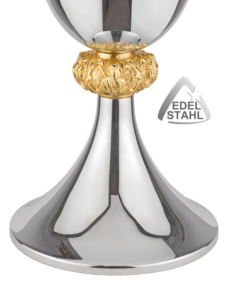 Kelch Edelstahl "4 Evangelisten" 18,5 cm hoch