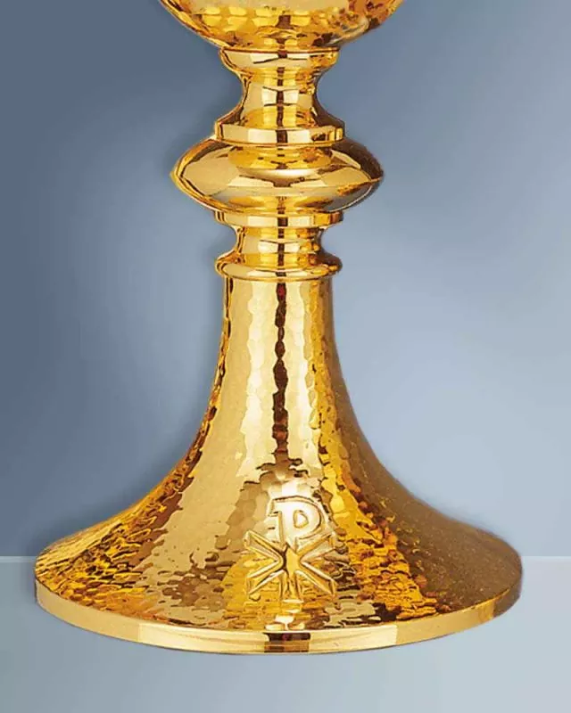 Kelch klassisch 21 cm vergoldet mit Pax-Symbol