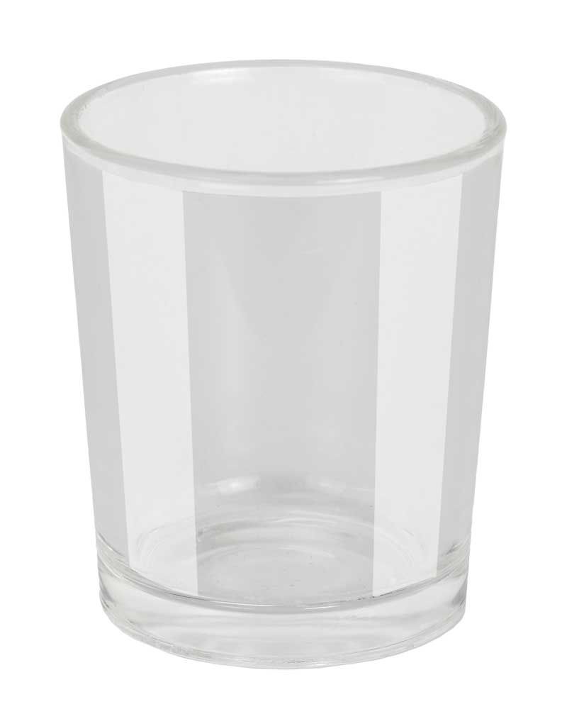 Lichtglas transparent 1 Stück 4,5 cm Ø, 5 cm hoch
