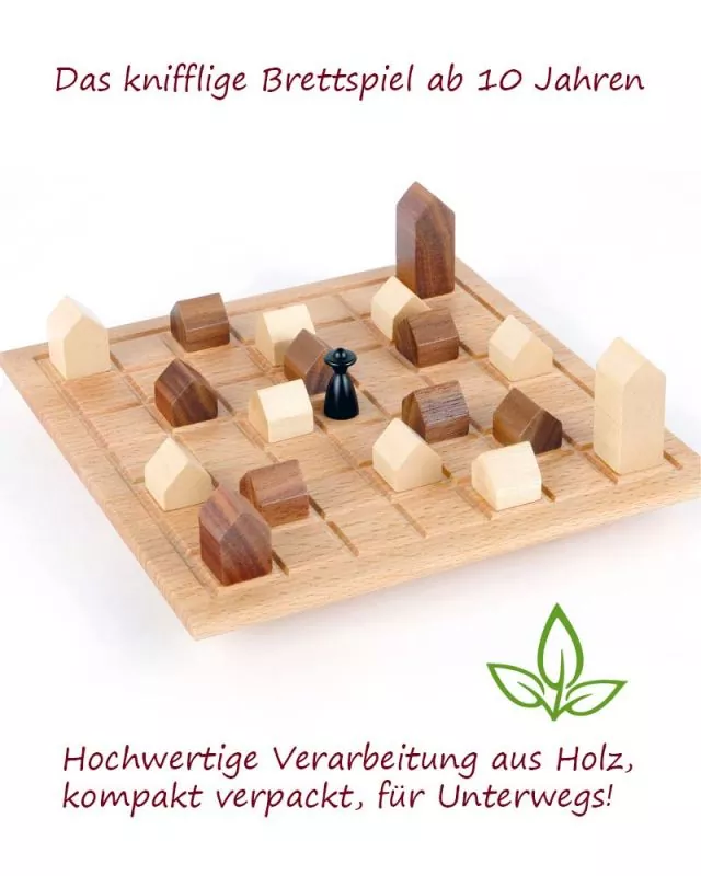 Brettspiel aus Naturholz Lass die Kirche im Dorf!