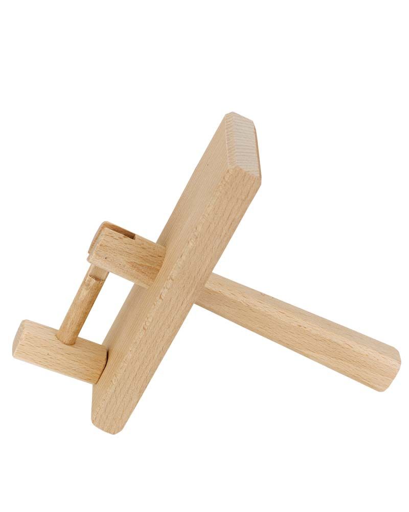 Karfreitags - Holzklapper aus solidem Buchenholz natur