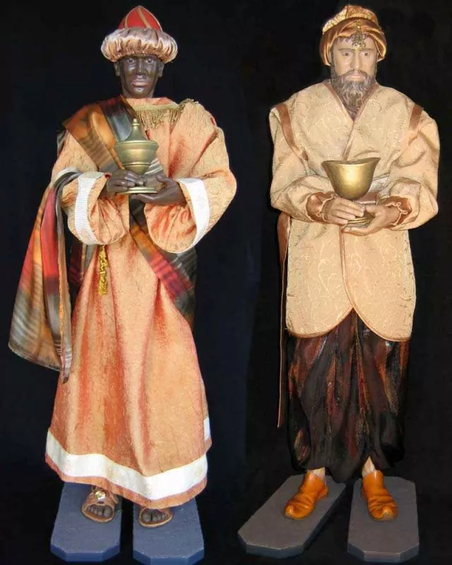 Hl. Drei Könige, Ankleidefiguren 120 cm