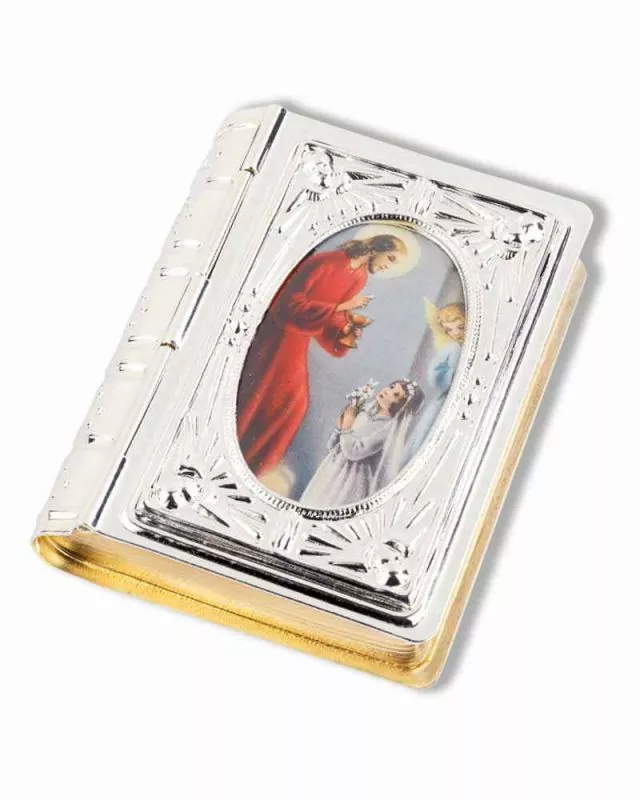 Buchdose für Rosenkranz Jesus mit Kind 6 x 4,5 cm