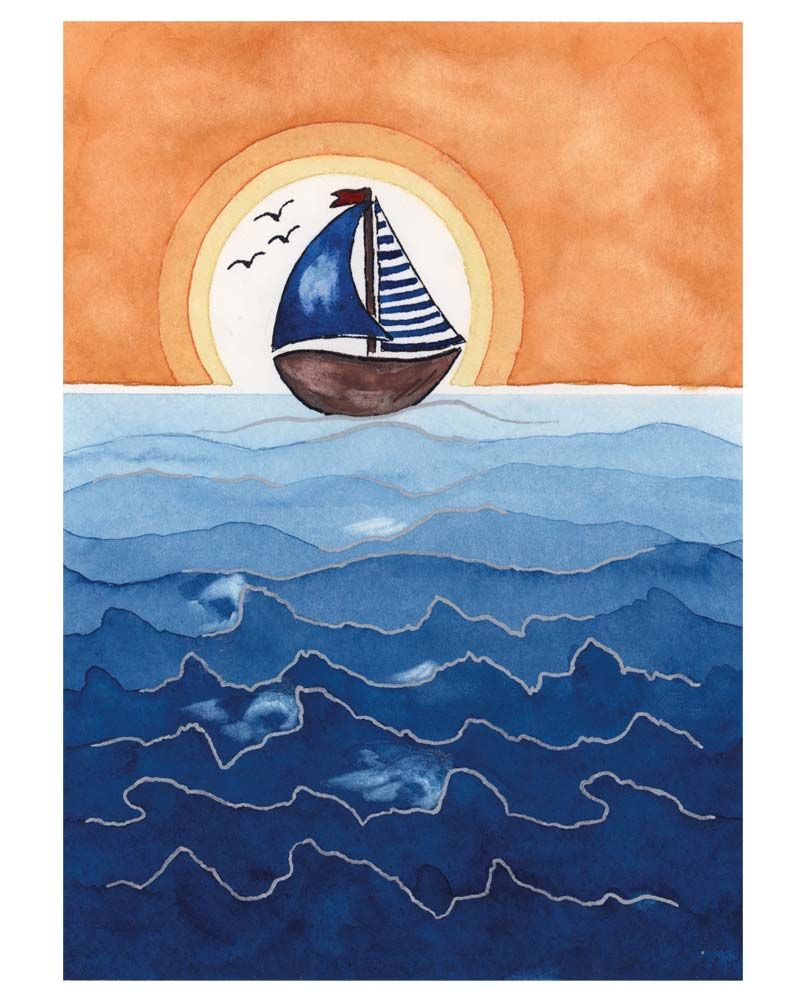 Kommunionkreuz 9 x 7 cm Buchenholz "Schiff"