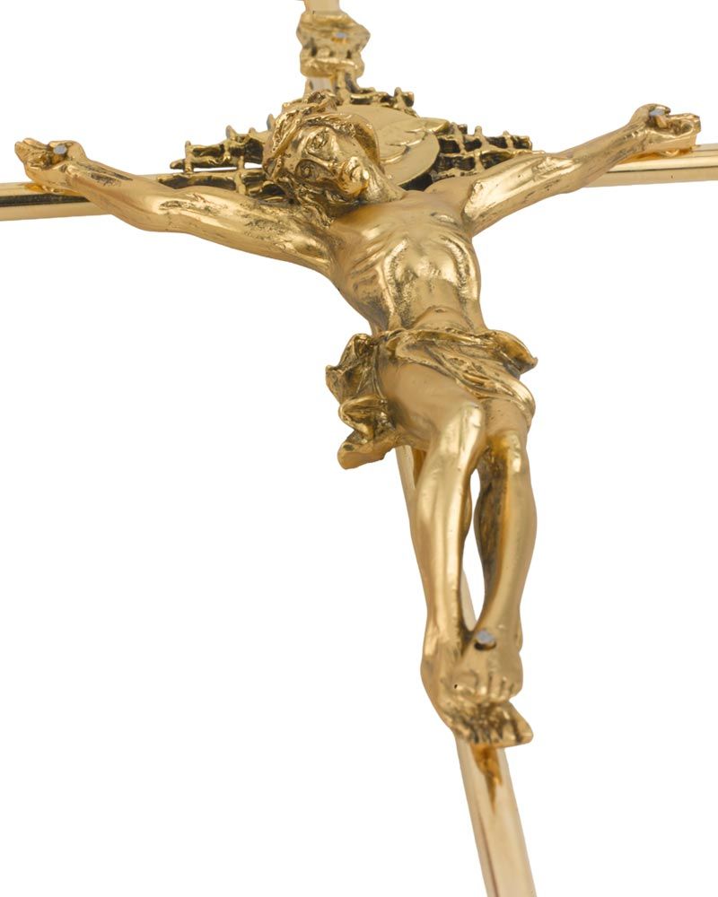 Wandkreuz  mit Christuskorpus 25 x 12,5 cm hl. Geist Taube