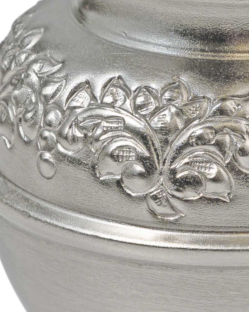 Lavabogarnitur Messing vernickelt 16 cm hoch