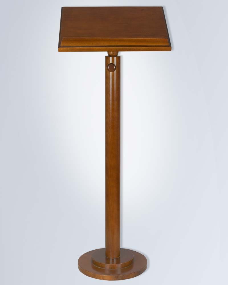 Lesepult dunkel gebeizt, höhenverstellbar von 108 - 125 cm