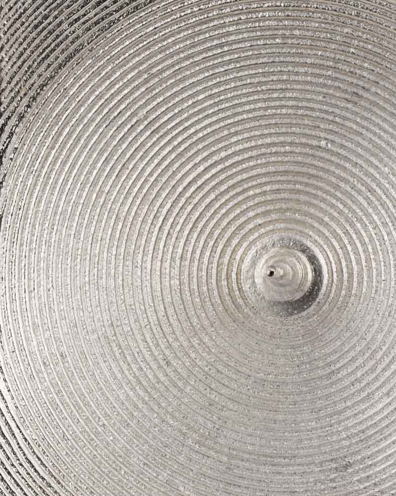 Kerzenleuchter 12,5 cm Aluminium silberfarbig