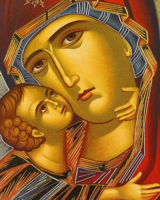 Ikone 15 x 20 cm cm, Maria mit Kind