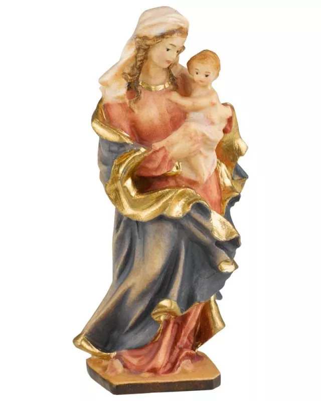 Madonna Mutter des Herzens, 7,5 cm koloriert