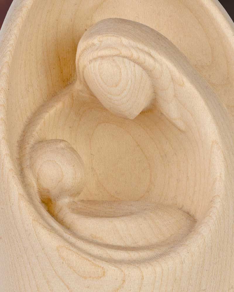 Hl. Familie Natur Ahornholz 20 cm hoch, 8 cm breit