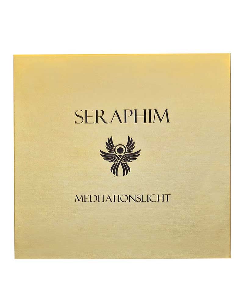 Meditationskerze handgearbeitet 8,5 x 9 cm