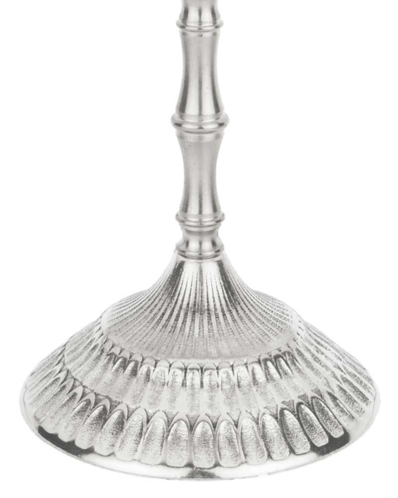 Menora vernickelt 29 cm siebenarmiger Leuchter
