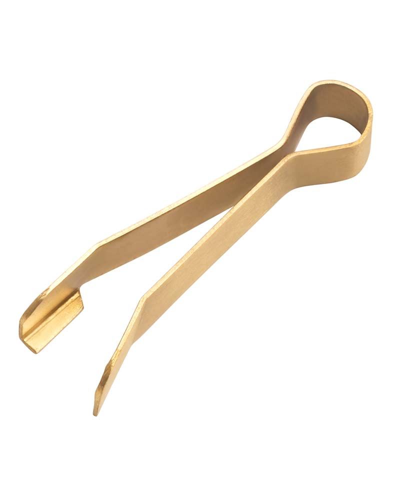 Dochtlöscher - Zange Messing matt 8 cm lang