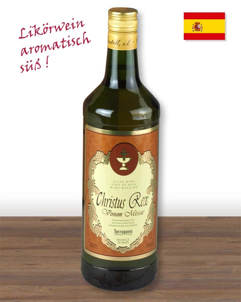 Vinum Missae 15 % Vol. CHRISTUS REX weiss 1 Ltr.