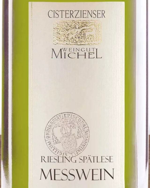Messwein weiss, 0,75 Ltr. Riesling Spätlese Michel Messwein weiss, 0,75 Ltr. Riesling Spätlese Michel