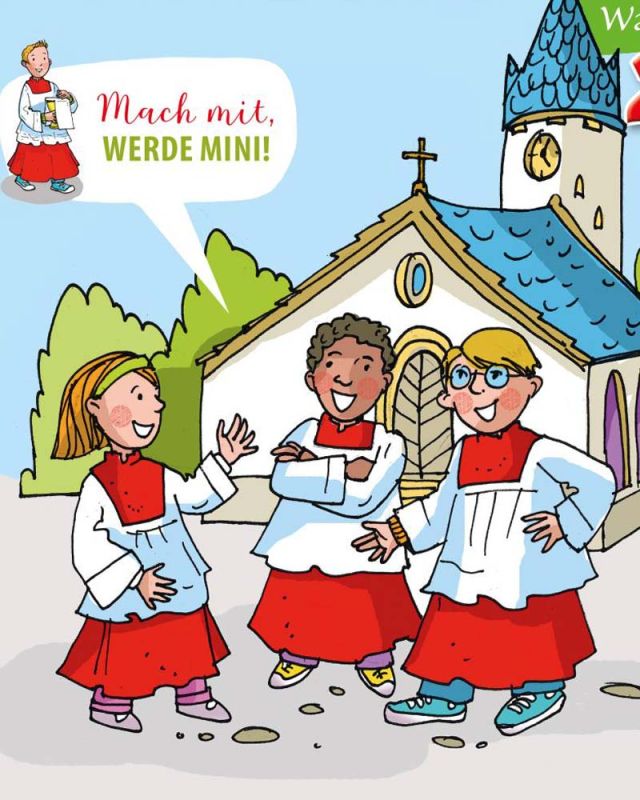MinistrantenWandkalender 2025, 13 Blatt, 22 x 21 cm Kirchenbedarf