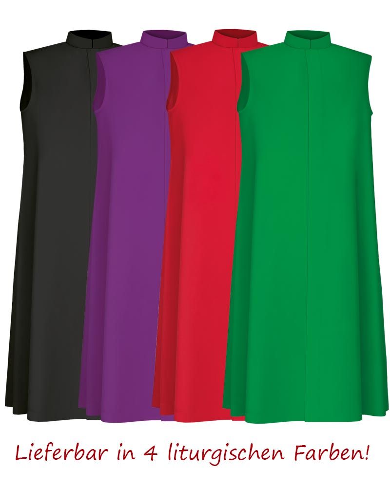 Ministrantentalar 160 cm lg. ohne Arm, Polyester grün