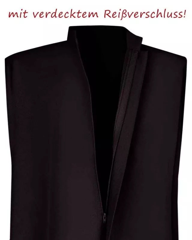 Ministrantentalar 110 cm lg. ohne Arm, Polyester schwarz