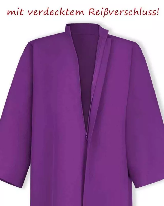 Ministrantentalar violett 120cm mit Arm 100 % Polyester