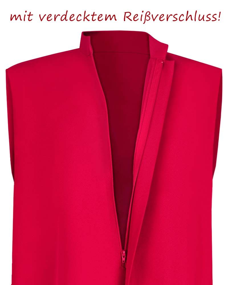 Ministrantentalar 150 cm rot ohne Arm 100 % Polyester