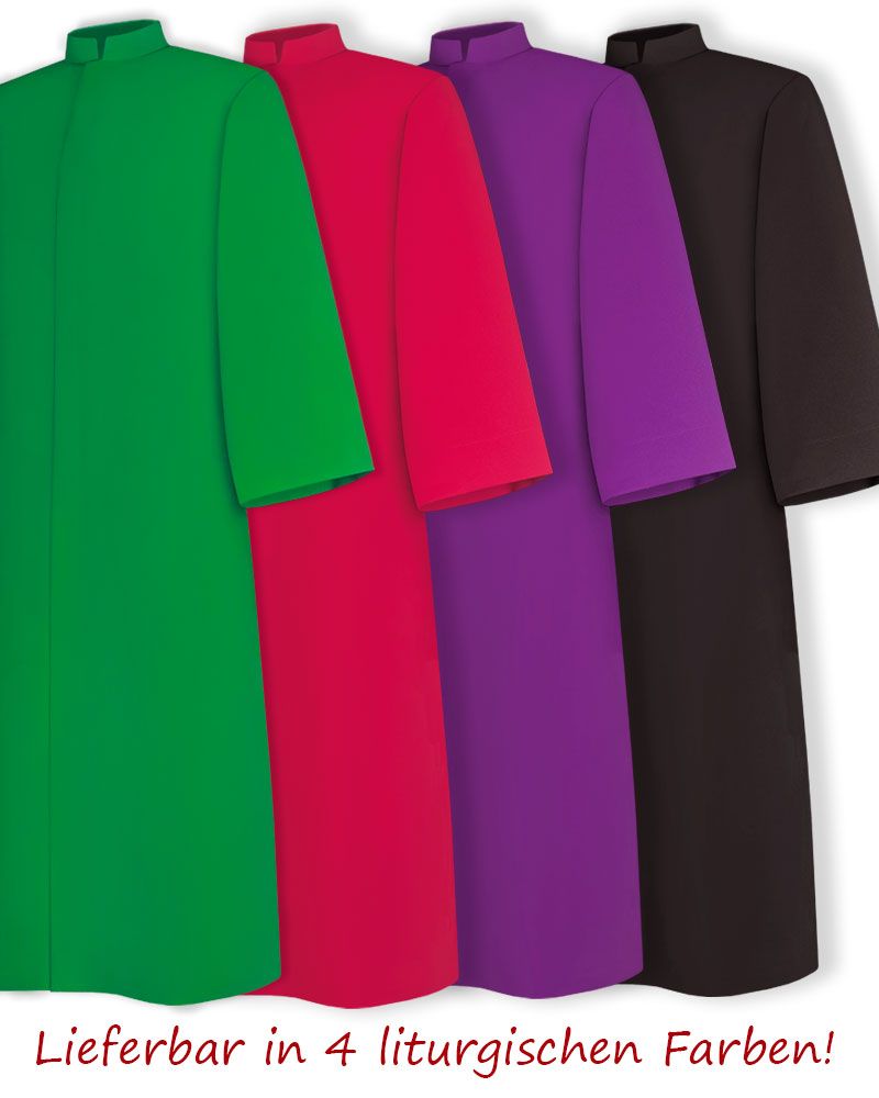 Ministrantentalar rot 120 cm mit Arm 100 % Polyester