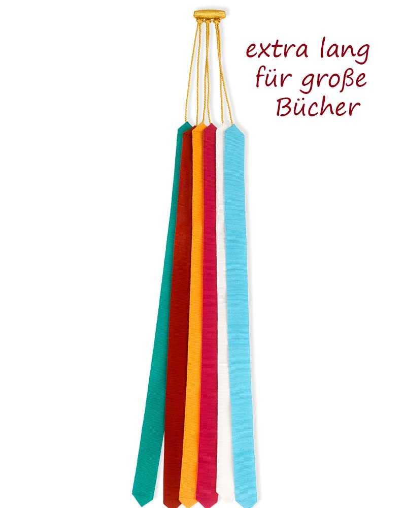 Missalebänder für Messbuch 6 farbige Bänder 60 cm lang