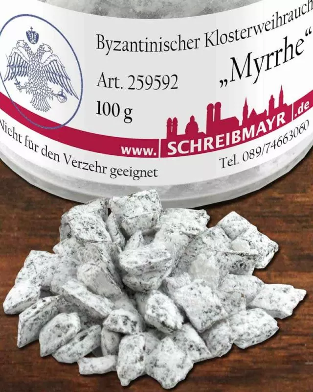 Myrrhe Klosterweihrauch griechisch, 100 g im Glas