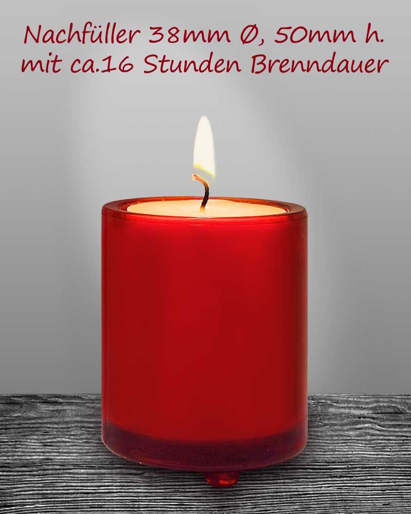 12 Kerzen in der Box 3,8 Ø x 5 cm hoch
