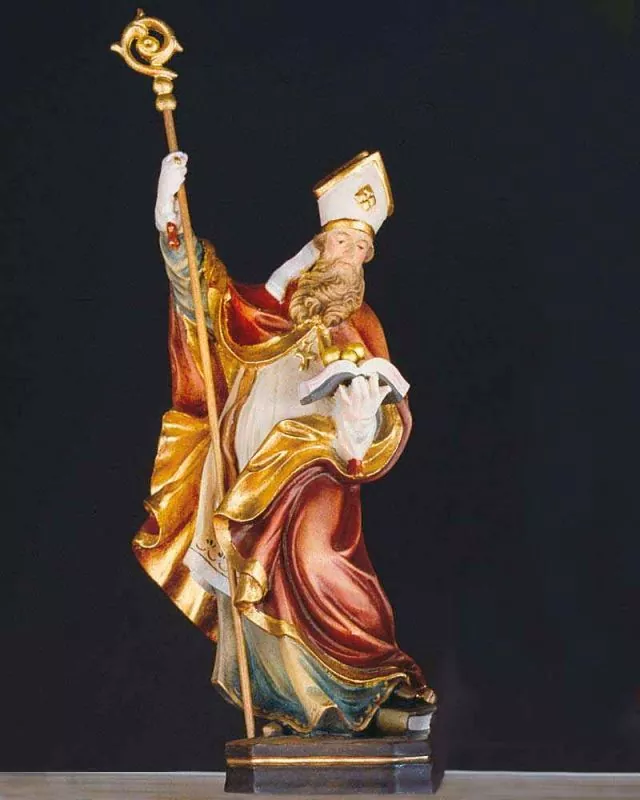 Heiliger Nikolaus 20 cm holzgeschnitzt koloriert