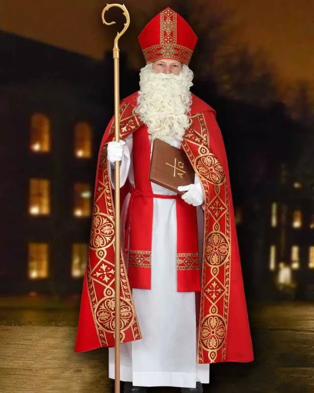 Nikolausmantel mit Stola rot Nikolauskleidung barock