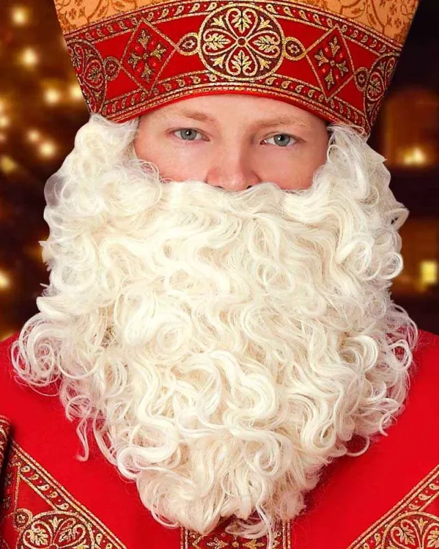 Nikolaus - Bart naturfarbig aus deutscher Fertigung