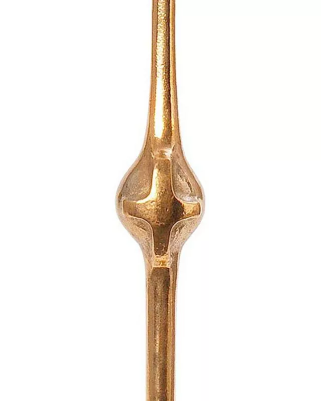 Standleuchter 60 cm hoch Bronze mit Kreuznodus