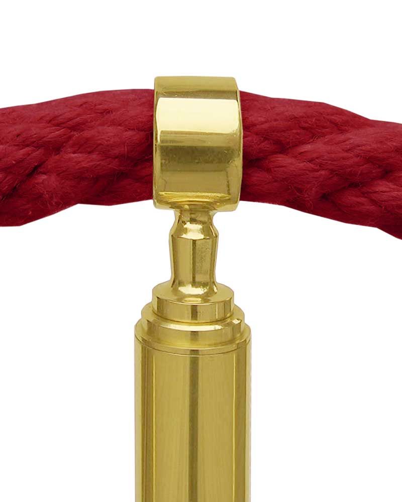 Seilständer Messing 89 cm Öse für durchlaufendes Seil