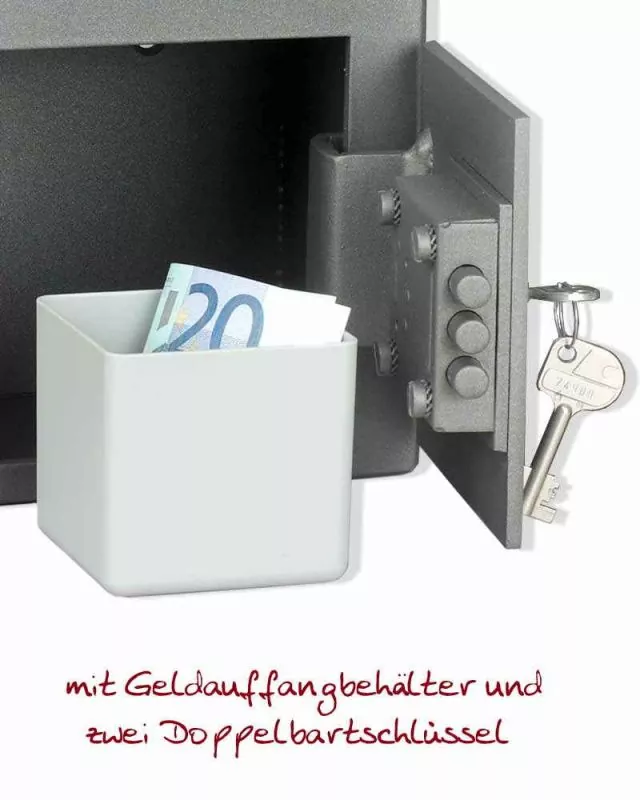 Opferstock zwei Schlösser 26 x 19 x 13,5 cm