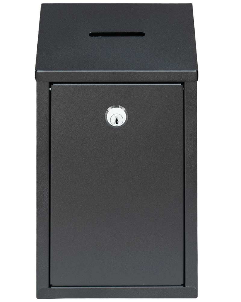 Opferstock 14,5 x 26 cm Stahl Einwurf oben