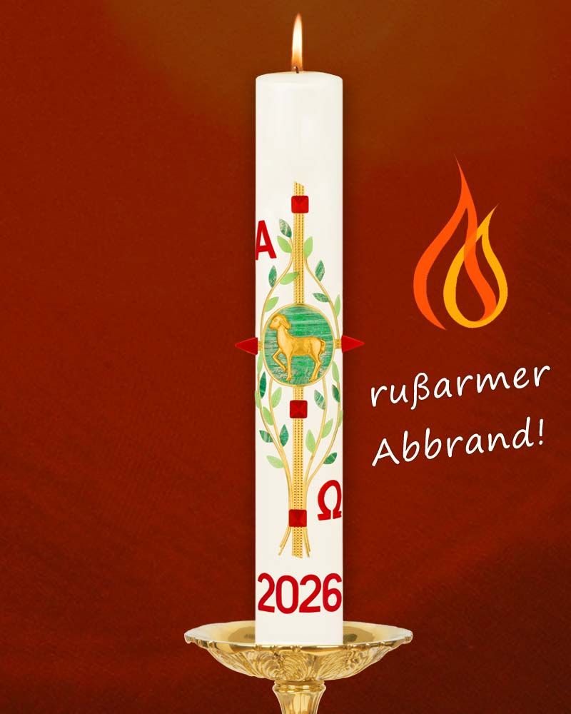 Osterkerze 800 x 80 mm "Kreuz des Lebens"