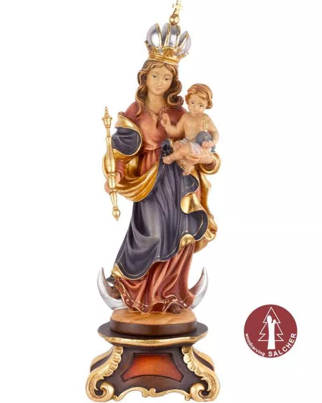 Marienfigur Patrona Bavaria mit Standkonsole 38 cm