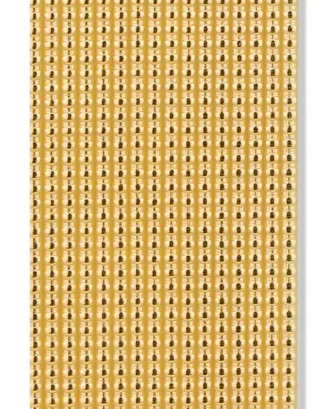 16 Perlstreifen aus Wachs GOLD, 2 x 250 mm