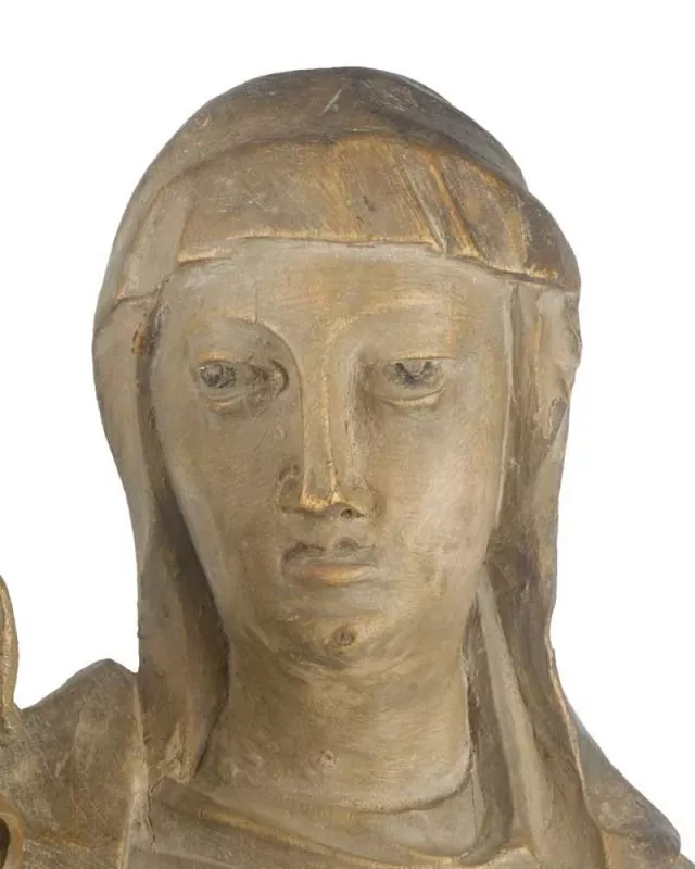Pieta ca. 1650, 60 x 33 cm holzgeschnitzt, antik